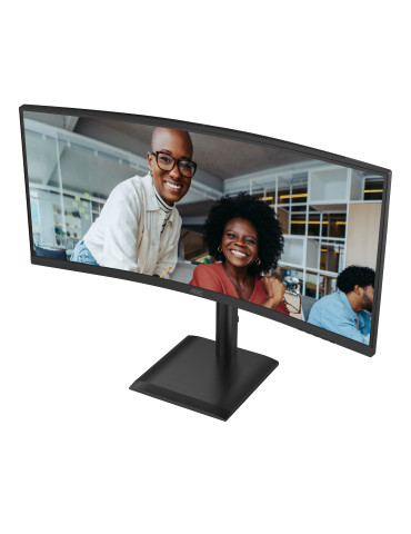 AOC CU34E4C tietokoneen litteä näyttö 86,4 cm (34") 3440 x 1440 pikseliä UltraWide Quad HD LED Musta