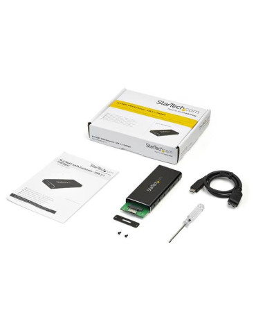 StarTech.com SM21BMU31C3 storage drive enclosure SSD enclosure Black, Silver M.2