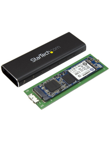 StarTech.com SM2NGFFMBU33 storage drive enclosure SSD enclosure Black M.2