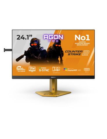 AOC AGON PRO CS24A platta pc-skärmar 61,2 cm (24.1") 1920 x 1080 pixlar Full HD LED Svart