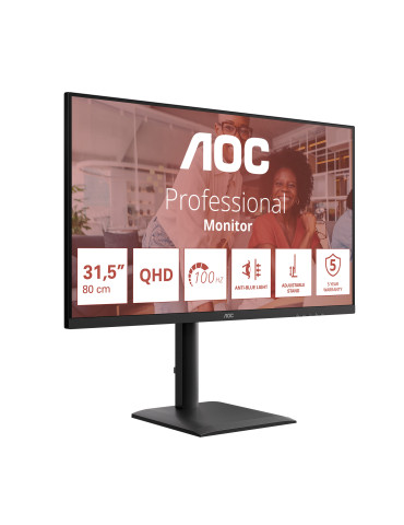 AOC E4 Q32E4U computer monitor 31.5" 2560 x 1440 pixels Quad HD LED Black