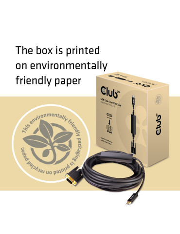 CLUB3D cac-1512 196.9" (5 m) USB Type-C VGA (D-Sub) Black