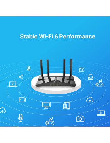 TP-Link Archer AX10 wireless router Gigabit Ethernet Dual-band (2.4 GHz   5 GHz) Black