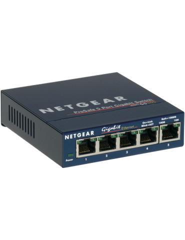 NETGEAR GS105 Ohanterad Gigabit Ethernet (10 100 1000) Blå