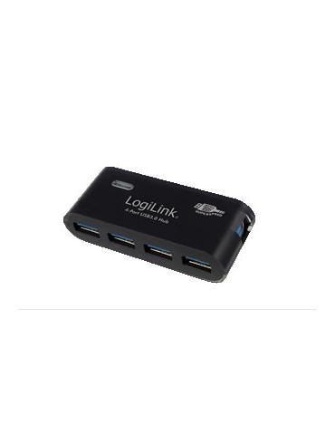 LogiLink USB 3.0 4x 5000 Mbit s Black