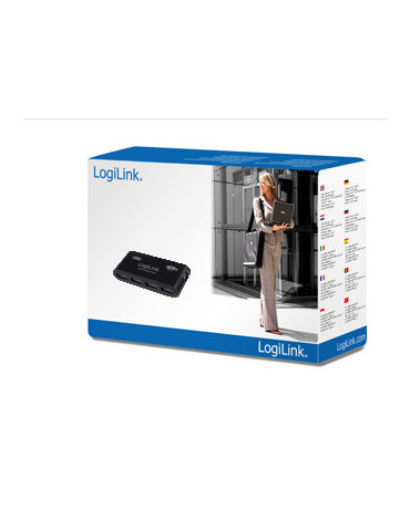 LogiLink USB 3.0 4x 5000 Mbit s Black