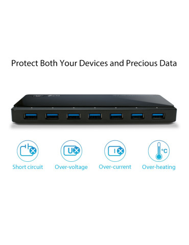 TP-Link UH720 USB 3.2 Gen 1 (3.1 Gen 1) Micro-B 5000 Mbit s Black