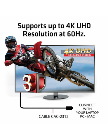 CLUB3D HDMI 2.0 4K60Hz UHD Cable 5m 16.4ft
