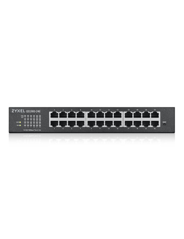 Zyxel GS1900-24E-EU0103F nätverksswitchar hanterad L2 Gigabit Ethernet (10 100 1000) 1U Svart