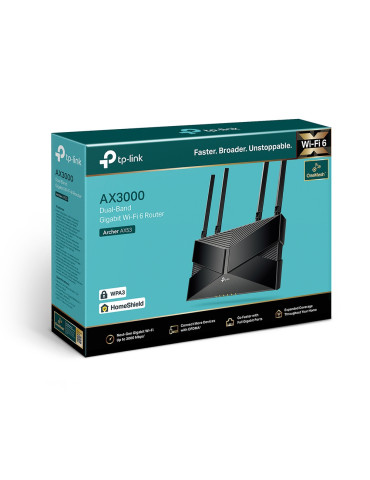 TP-Link Archer AX53 wireless router Gigabit Ethernet Dual-band (2.4 GHz   5 GHz) Black