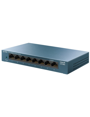 TP-Link LS108G Unmanaged Gigabit Ethernet (10 100 1000) Blue
