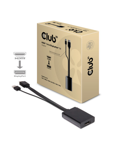 CLUB3D HDMI 1.4 to DisplayPort 1.1 AdapterHDMI 1.4 to DisplayPort 1.1 Adapter