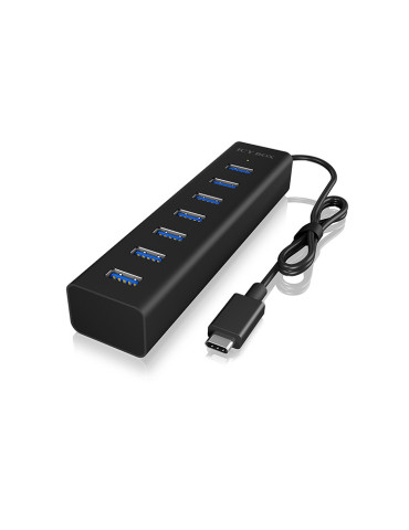 ICY BOX IB-HUB1700-C3 USB 3.2 Gen 1 (3.1 Gen 1) Type-C 5000 Mbit s Black