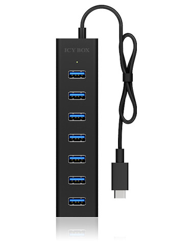 ICY BOX IB-HUB1700-C3 USB 3.2 Gen 1 (3.1 Gen 1) Type-C 5000 Mbit s Black