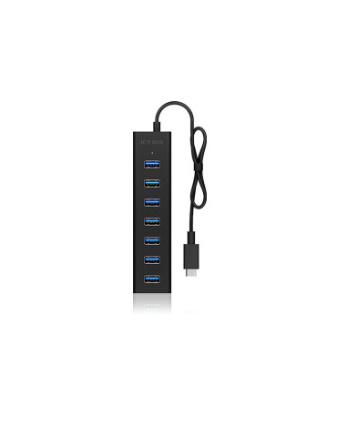 ICY BOX IB-HUB1700-C3 USB 3.2 Gen 1 (3.1 Gen 1) Type-C 5000 Mbit s Black