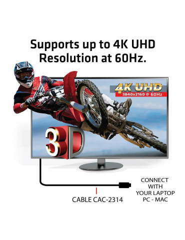 CLUB3D HDMI 2.0 4K60Hz RedMere cable 15m 49.2ft