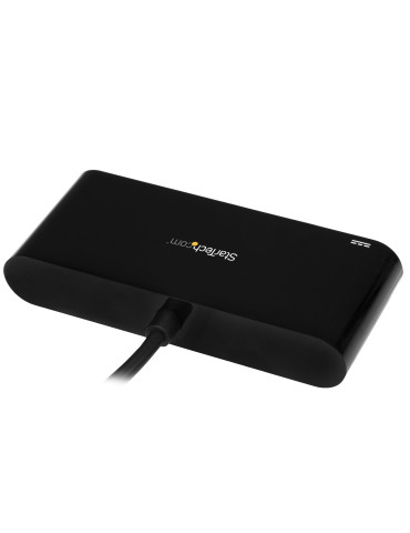 StarTech.com 3-ports USB-C-hubb med Gigabit Ethernet och 60 W strömförsörjning Pass-through laddning av bärbar dator - USB-C