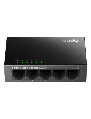 Cudy GS105 network switch Unmanaged Gigabit Ethernet (10 100 1000) Black