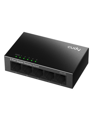 Cudy GS105 network switch Unmanaged Gigabit Ethernet (10 100 1000) Black