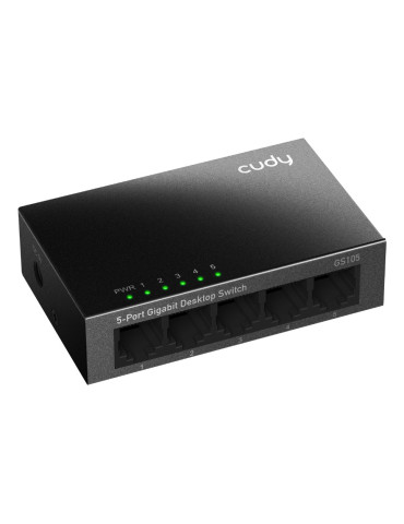 Cudy GS105 network switch Unmanaged Gigabit Ethernet (10 100 1000) Black