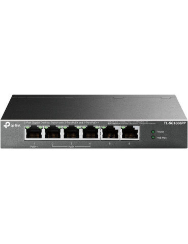 TP-Link TL-SG1006PP network switch Unmanaged Gigabit Ethernet (10 100 1000) Power over Ethernet (PoE) Gray