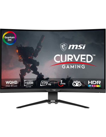 MSI MAG 325CQRF QD computer monitor 31.5" 2560 x 1440 pixels Wide Quad HD Black