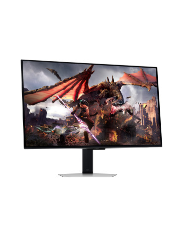 Samsung G80SD computer monitor 32" 3840 x 2160 pixels 4K Ultra HD OLED Silver