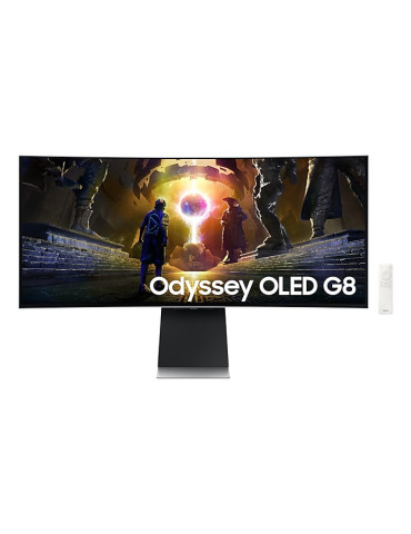 Samsung LS34DG850SUXDU computer monitor 34" 3440 x 1440 pixels UltraWide Quad HD OLED Silver