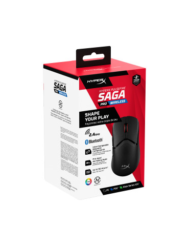 HyperX Langaton Pulsefire Saga Pro -pelihiiri (musta)