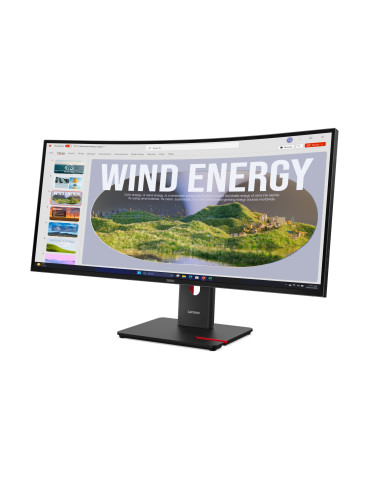 Lenovo ThinkVision T34WD-40 computer monitor 34" 3440 x 1440 pixels Wide Quad HD LED Black