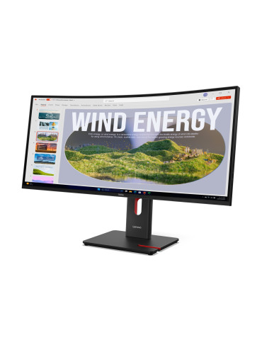 Lenovo ThinkVision T34WD-40 computer monitor 34" 3440 x 1440 pixels Wide Quad HD LED Black