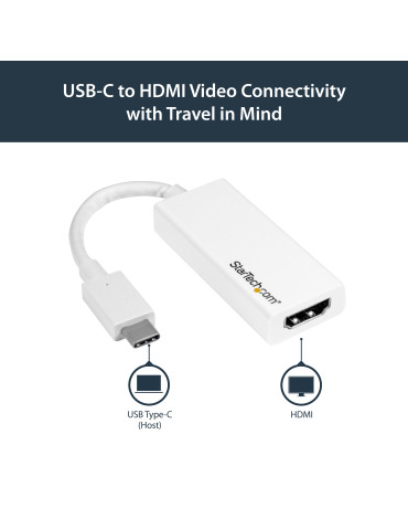 StarTech.com CDP2HDW USB graphics adapter 3840 x 2160 pixels White