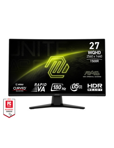 MSI MAG 274CQFDE computer monitor 27" 2560 x 1440 pixels Wide Quad HD Black