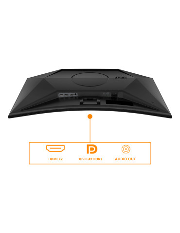 AOC G4 CQ32G4VEAD platta pc-skärmar 80 cm (31.5") 2560 x 1440 pixlar Quad HD LED Svart, Grå
