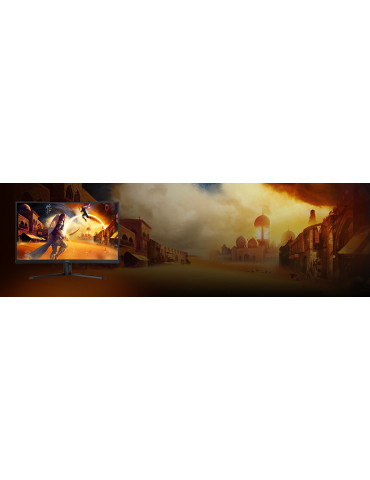 AOC G4 CQ32G4VEAD platta pc-skärmar 80 cm (31.5") 2560 x 1440 pixlar Quad HD LED Svart, Grå