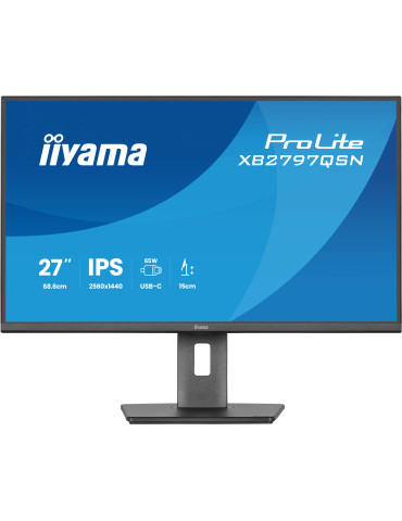iiyama ProLite XB2797QSN-B1 computer monitor 27" 2560 x 1440 pixels Quad HD LCD Black