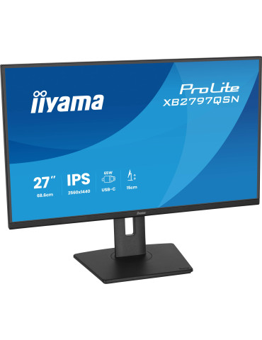 iiyama ProLite XB2797QSN-B1 computer monitor 27" 2560 x 1440 pixels Quad HD LCD Black