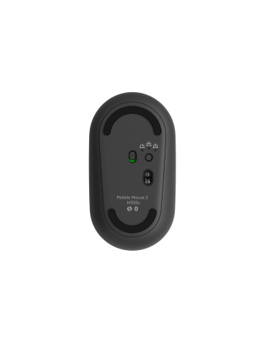 Logitech Pebble 2 M350s mouse Travel Ambidextrous RF Wireless + Bluetooth Optical 4000 DPI