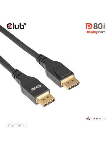 CLUB3D CAC-1094 DisplayPort cable 78.7" (2 m) Black