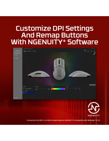 HyperX Pulsefire Haste 2 Pro - 4K Wireless Gaming Mouse