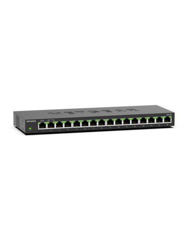NETGEAR GS316 Unmanaged L2 Gigabit Ethernet (10 100 1000) Black