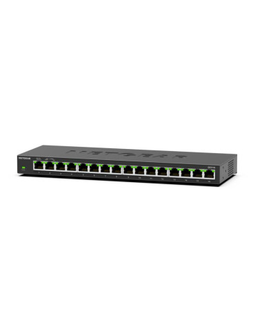 NETGEAR GS316 Unmanaged L2 Gigabit Ethernet (10 100 1000) Black