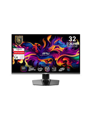 MSI MPG 321URXDE QD-OLED computer monitor 31.5" 3840 x 2160 pixels 4K Ultra HD Black