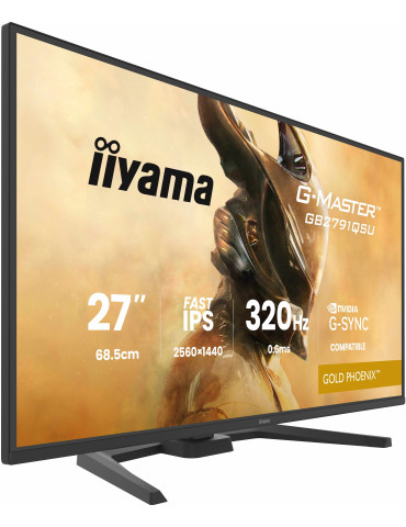 iiyama G-MASTER GB2791QSU-B1 platta pc-skärmar 68,6 cm (27") 2560 x 1440 pixlar Wide Quad HD LCD Svart