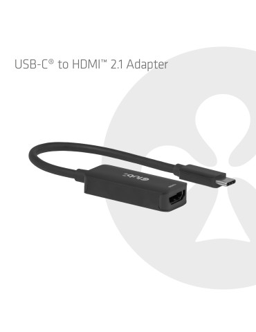 CLUB3D CAC-2505 video cable adapter 4.72" (0.12 m) USB Type-C HDMI + USB Black
