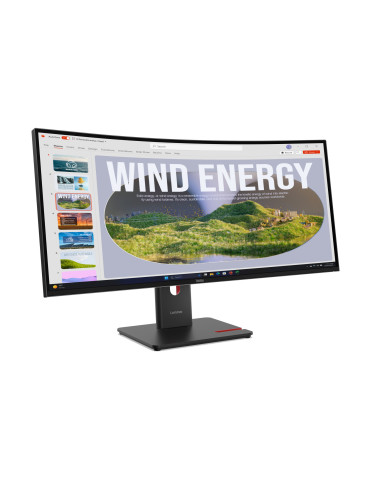 Lenovo ThinkVision T34WD-40 computer monitor 34" 3440 x 1440 pixels Wide Quad HD LED Black