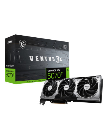 MSI GeForce RTX 5070 Ti 16G VENTUS 3X OC NVIDIA 16 GB GDDR7