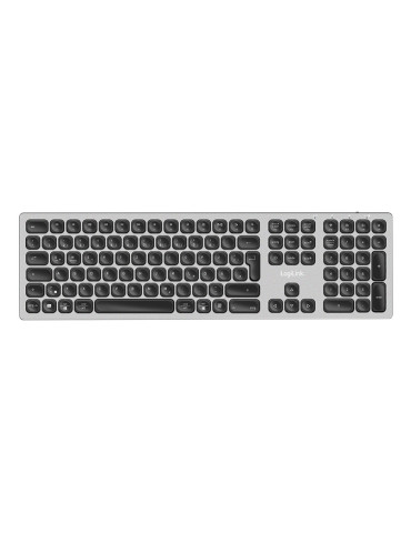 LogiLink ID0213 tangentbord Hem   Kontor Trådlös RF + Bluetooth QWERTZ tyska Grå