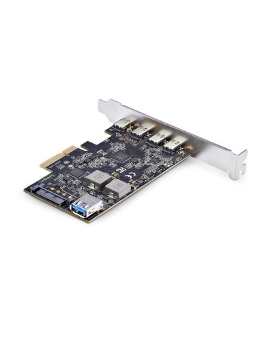 StarTech.com USB PCIe-kort med 5 portar, USB 3,2 10 Gbps, PCI Express-kort med 4x USB-C-portar, 1x USB-A intern port, USB