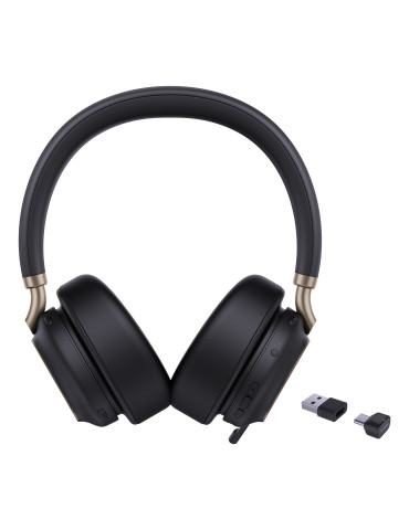 Yealink BH76 Plus Teams USB-C A Headset Wireless Head-band Calls Music USB Type-C   USB Type-A Bluetooth Black